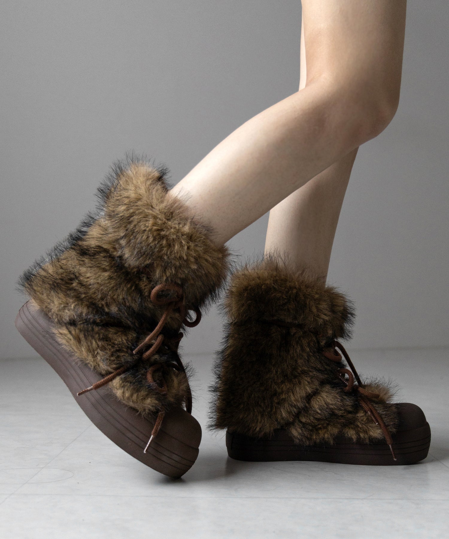 ボリュームフェイクファーブーツ / volume fake fur boots
