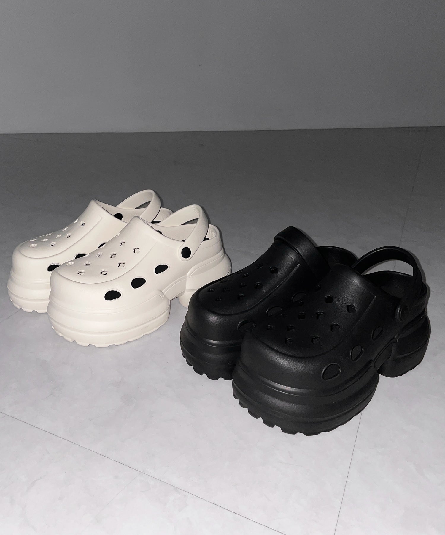 厚底クロッグサンダル / Platform clog sandals