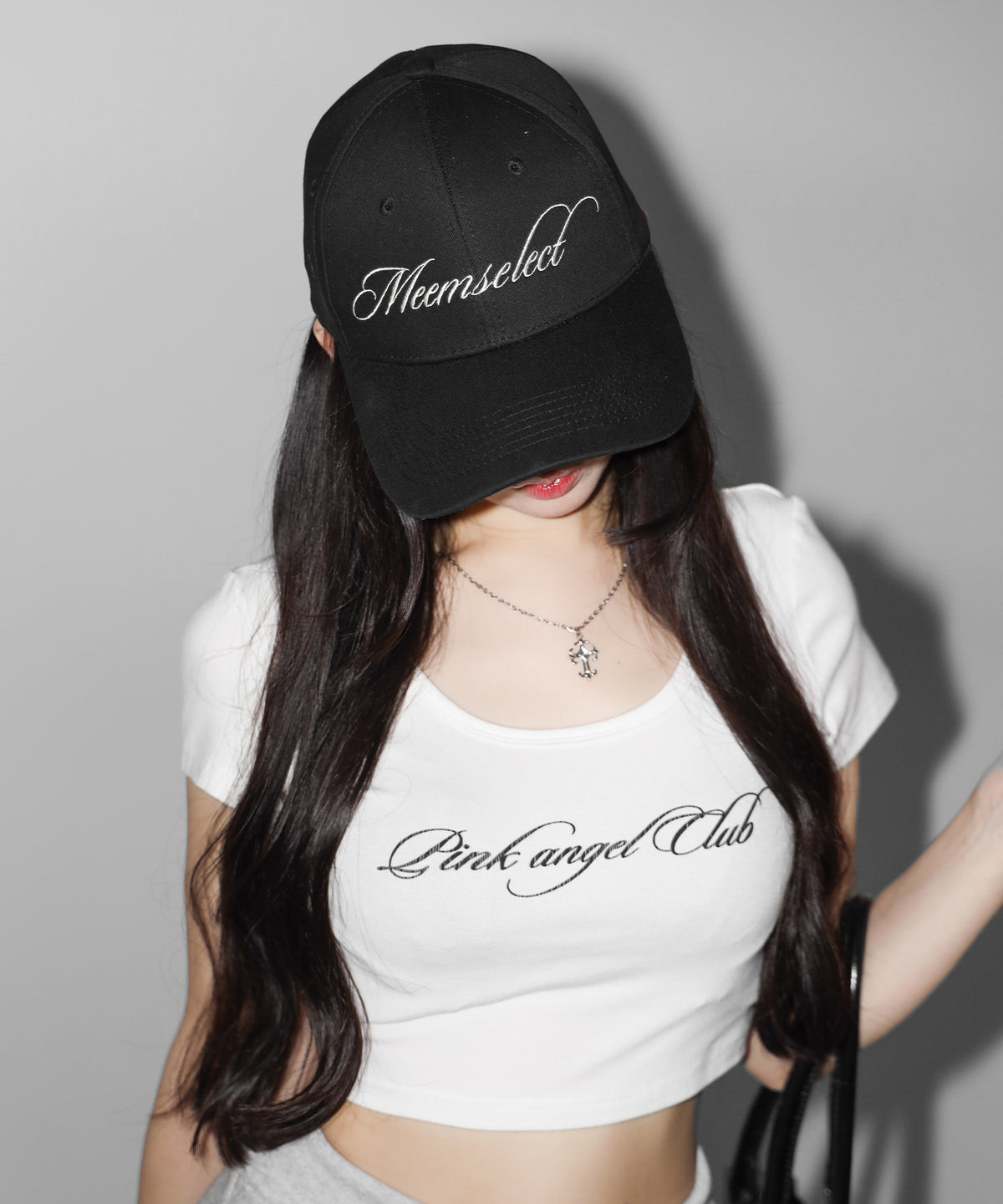 【 PINK ANGEL CLUB 】lettering LOGO embroidery CAP / レタリングロゴ刺繍キャップ