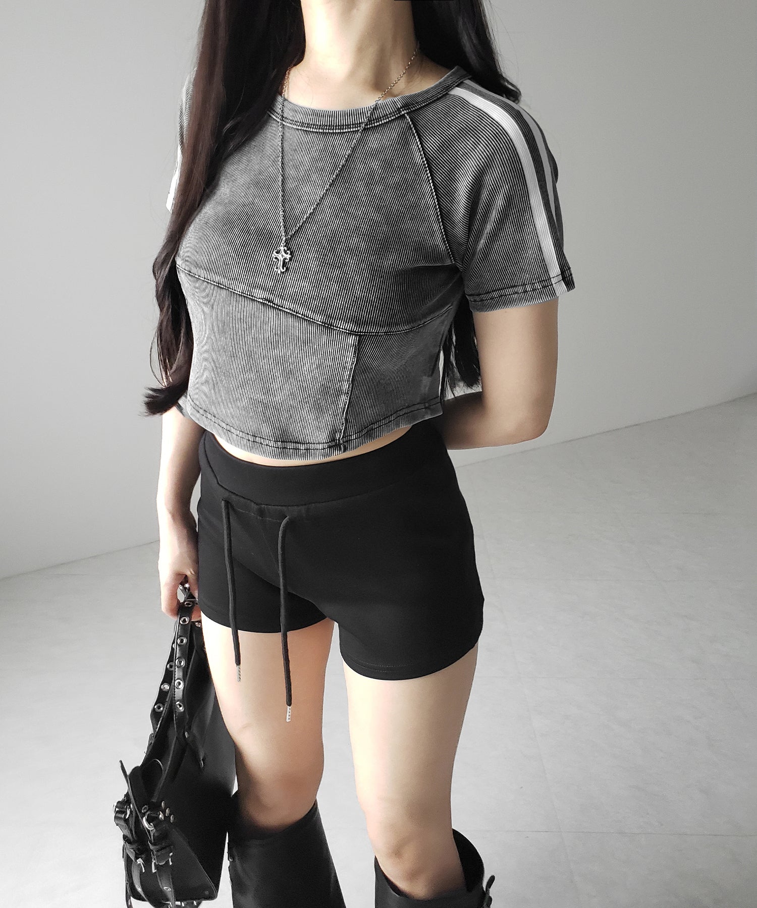 サイドラインヴィンテージショートリブTシャツ / sideline vintage short lib T-shirt