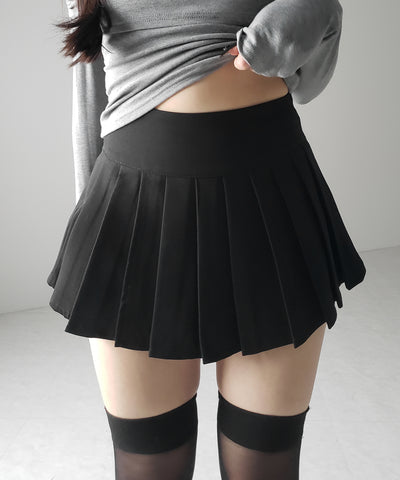 プリーツマイクロミニスカパン / pleated micro mini skirt pants