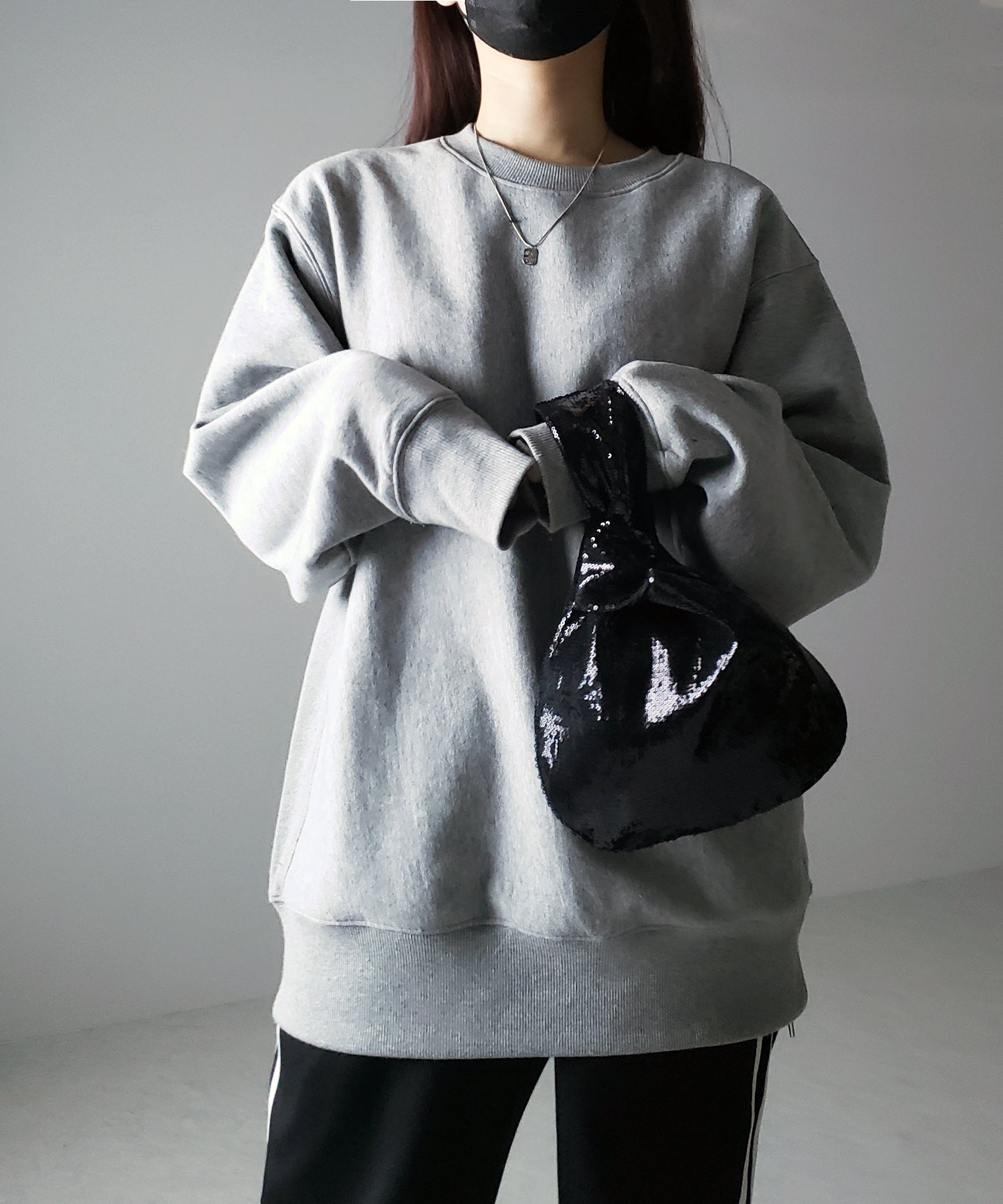【 3color 】メタリックスパンコールミニハンドバッグ
