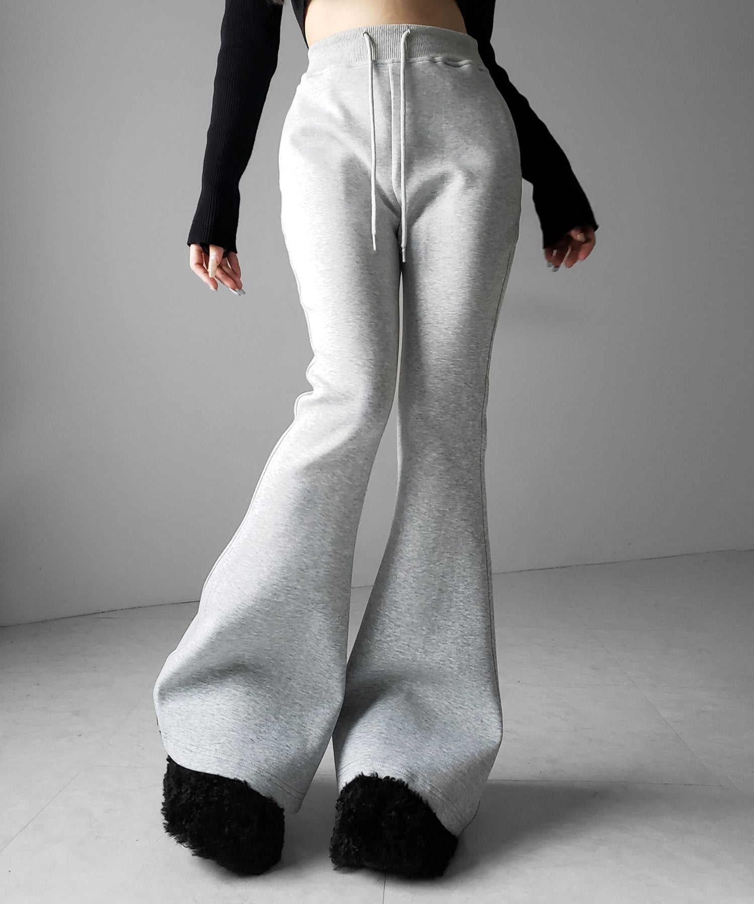 ハイウエストワンホンスウェットフレアパンツ / high waist wanghong sweat flare pants