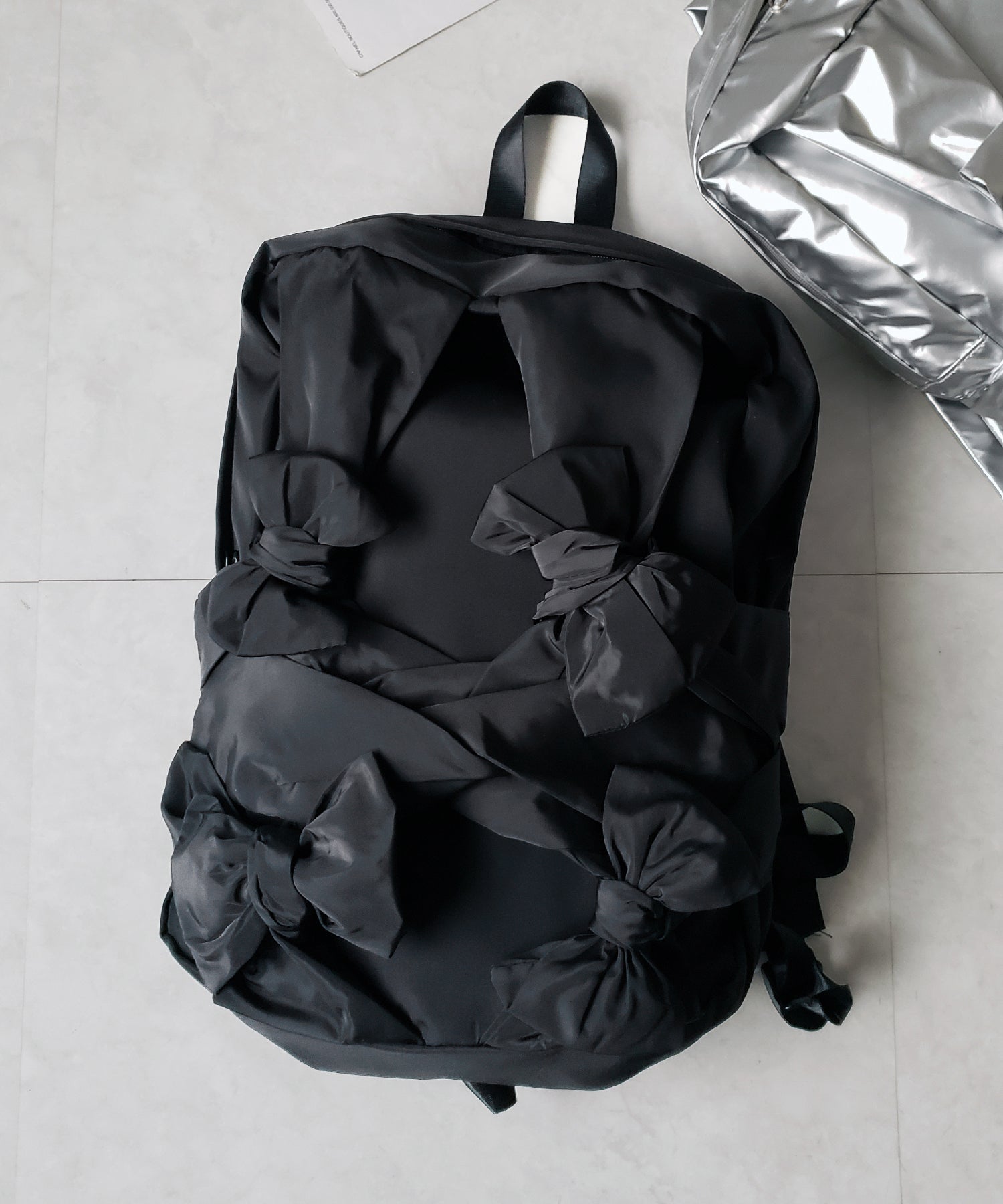 バレエコアリボンバックパック / ballet core ribbon backpack