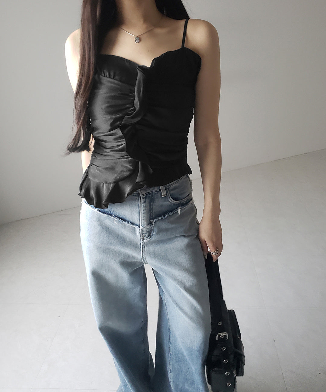 【 2color 】オーガンジーボリュームフリルビスチェ / organdy volume Frill Bustier