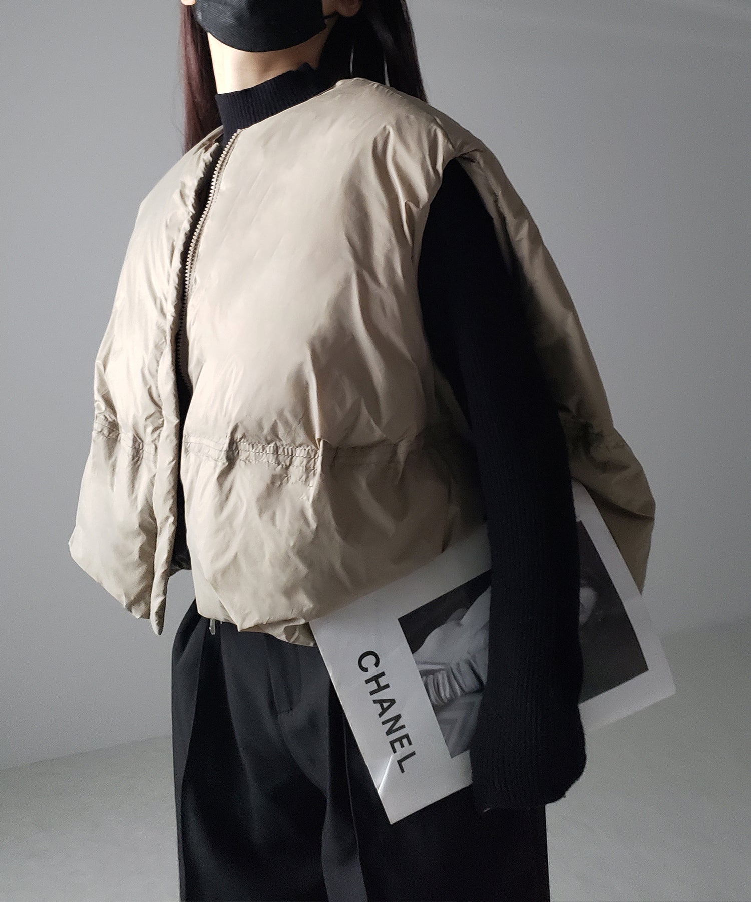 【 3color 】フラッフィーラウンドボリュームダウンベスト