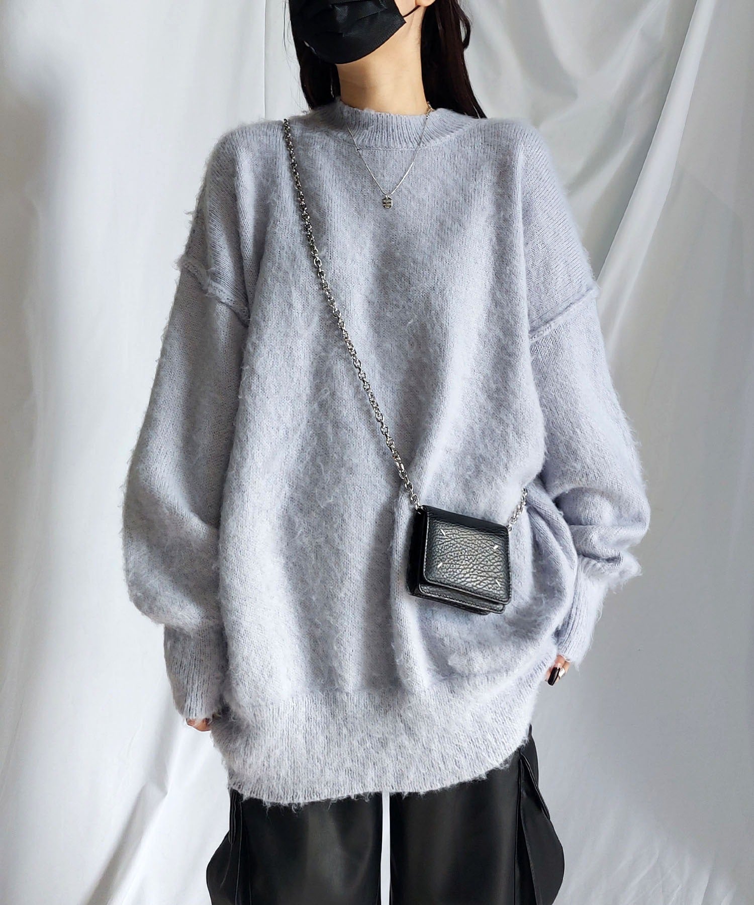 【 UNISEX 】モヘアライクBIGニットプルオーバー