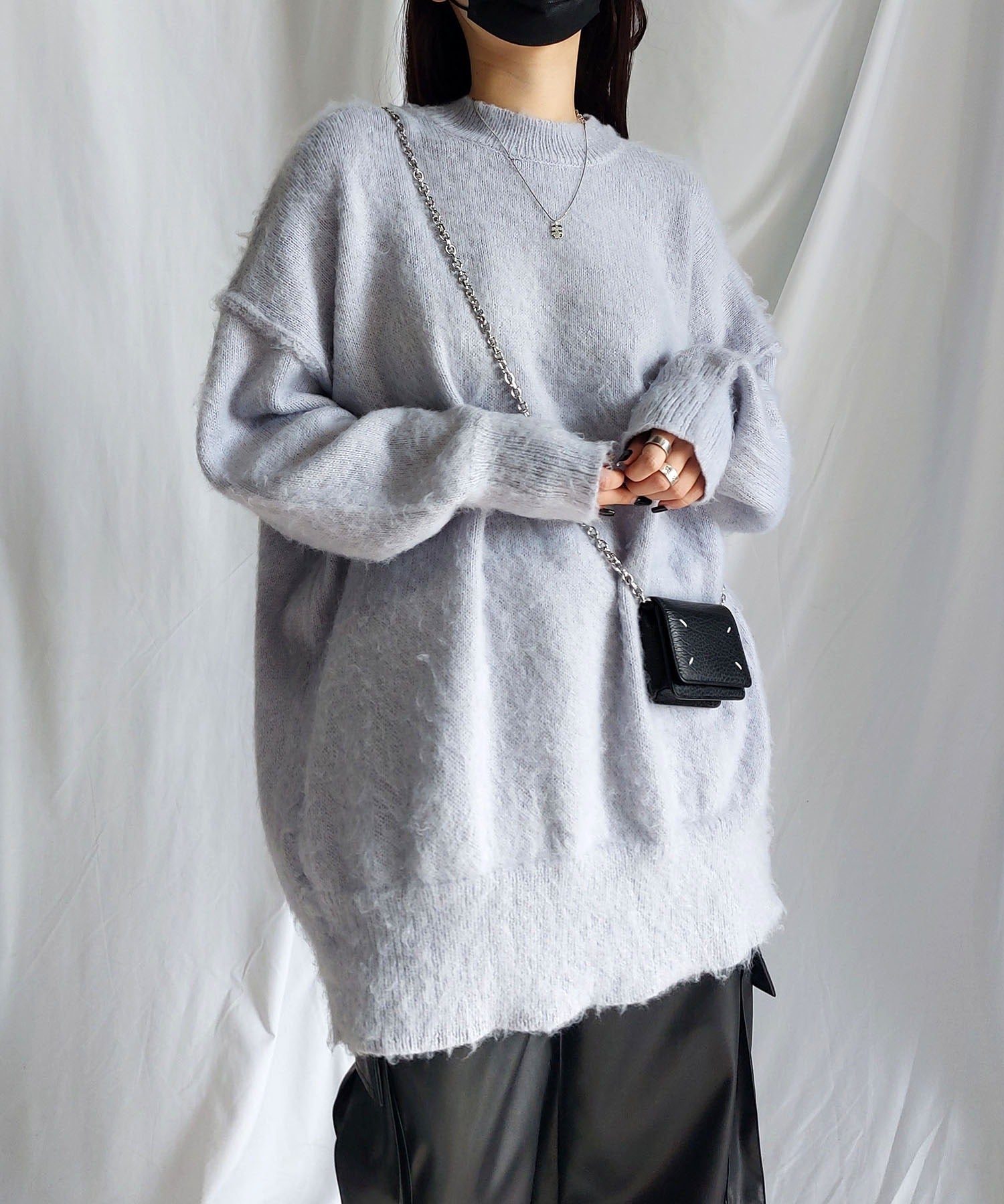 【 UNISEX 】モヘアライクBIGニットプルオーバー