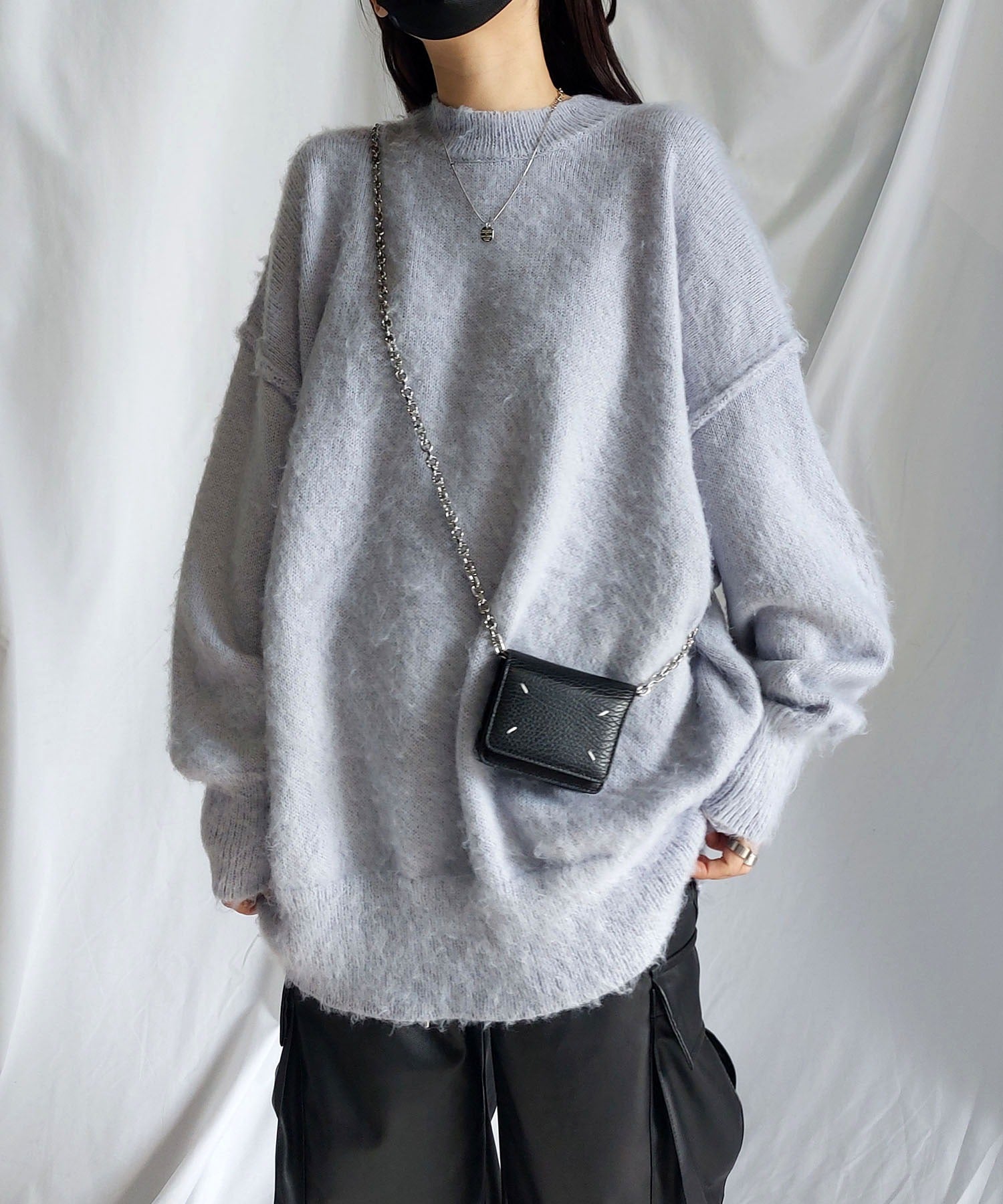 【 UNISEX 】モヘアライクBIGニットプルオーバー