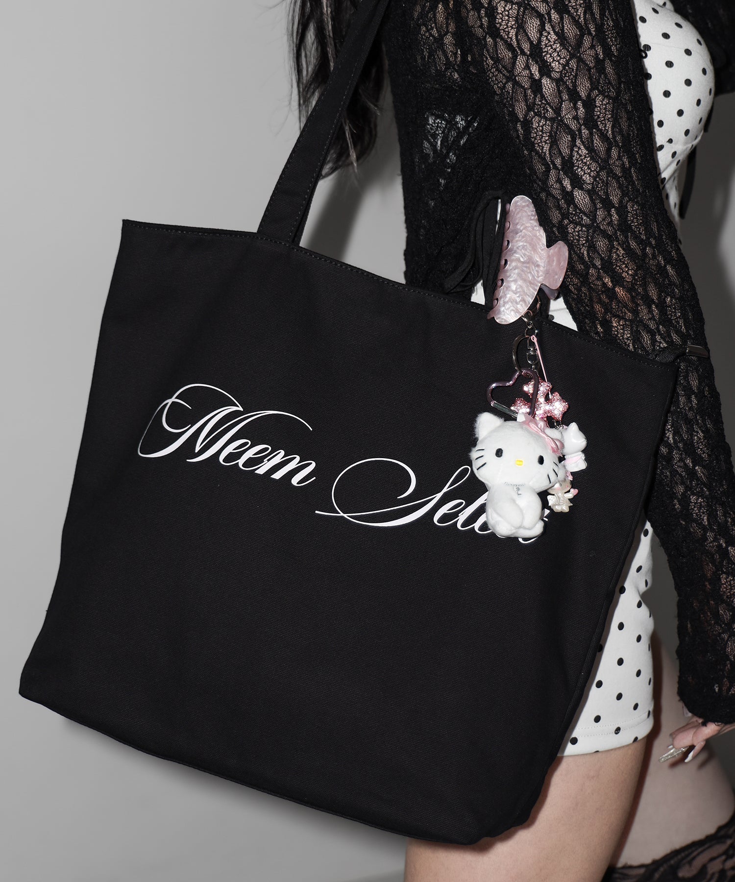 【 2color 】レタリングロゴトートバッグ / lettering logo tote bag