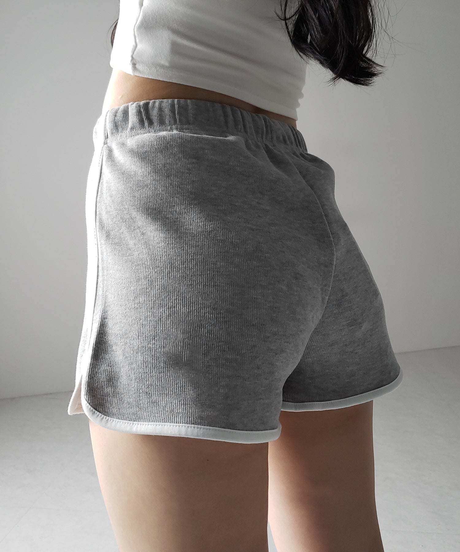 【 3color 】サイドラインパイピングスウェットショートパンツ / sideline piping sweat short pants