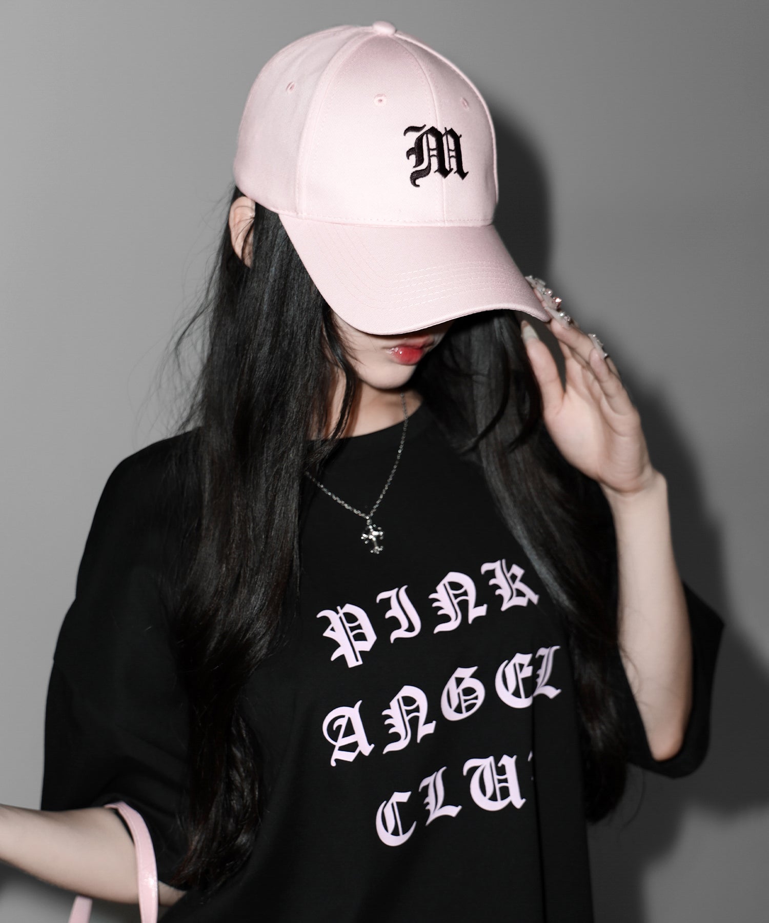 【 新色ピンク追加! 】M LOGO embroidery CAP / M LOGO 刺繍キャップ
