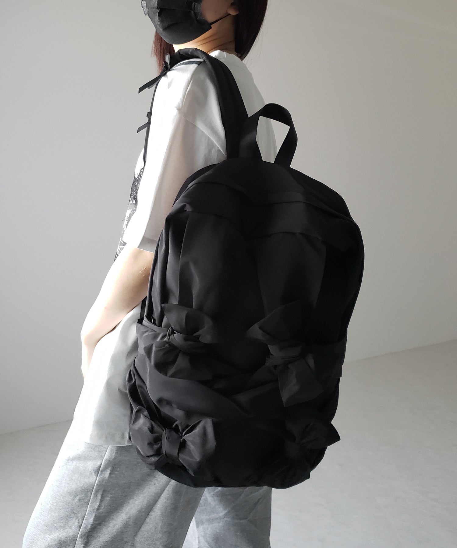 バレエコアリボンバックパック / ballet core ribbon backpack