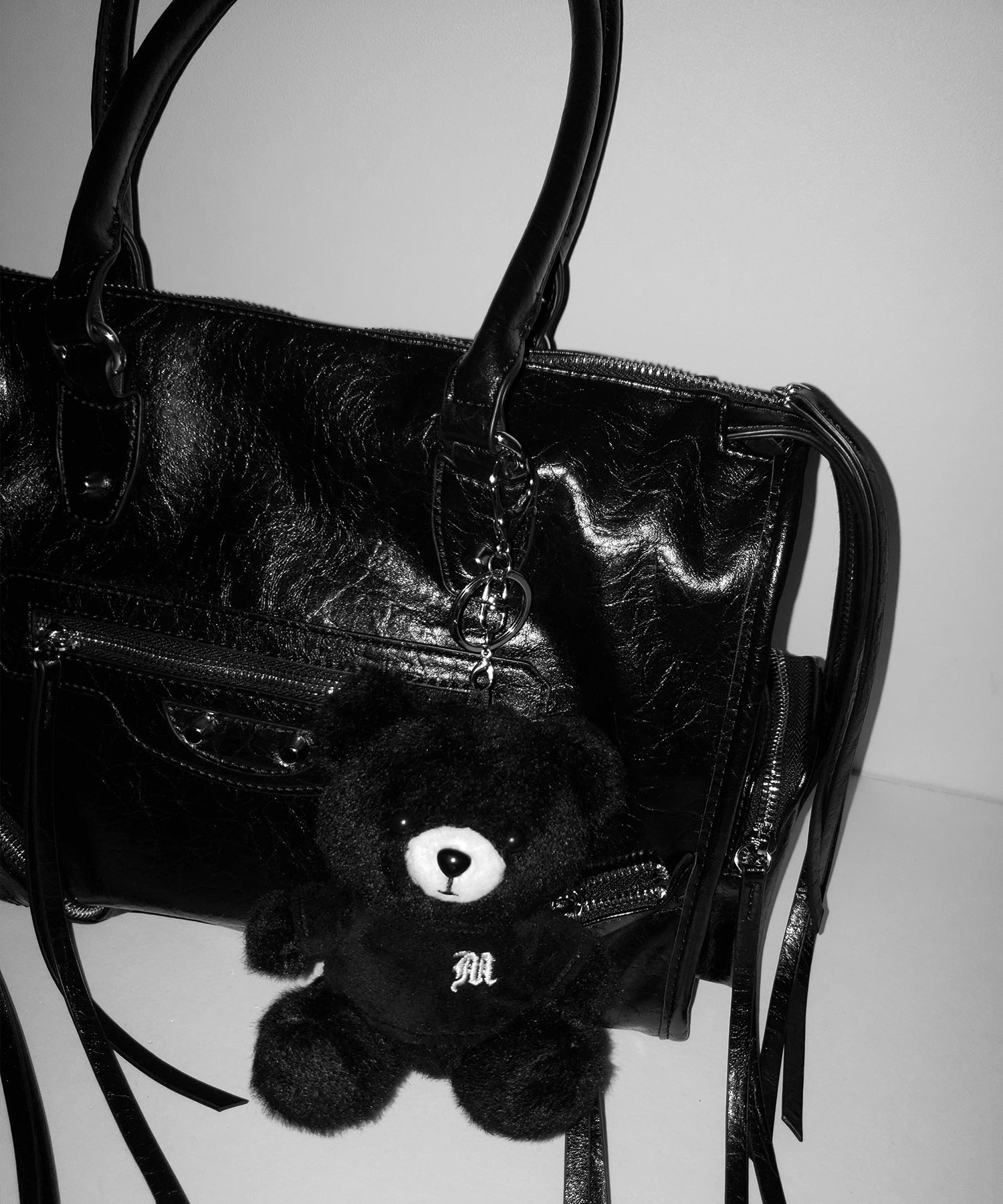 【 ショルダーストラップ付き2WAY 】アウトポケットヴィンテージダブルジップボストンショルダーバッグ /out pocket vintage double zip boston shoulder bag