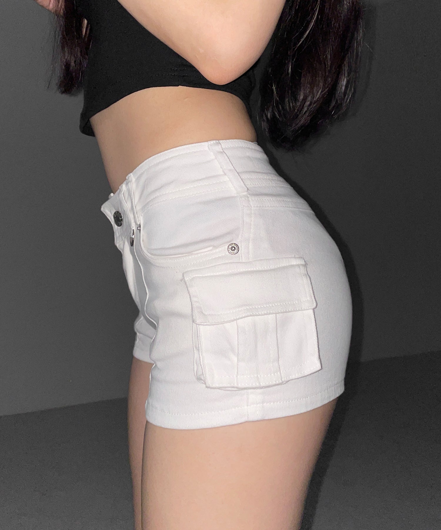 カーゴポケットリングマイクロショートパンツ / cargo pocket ring micro shorts