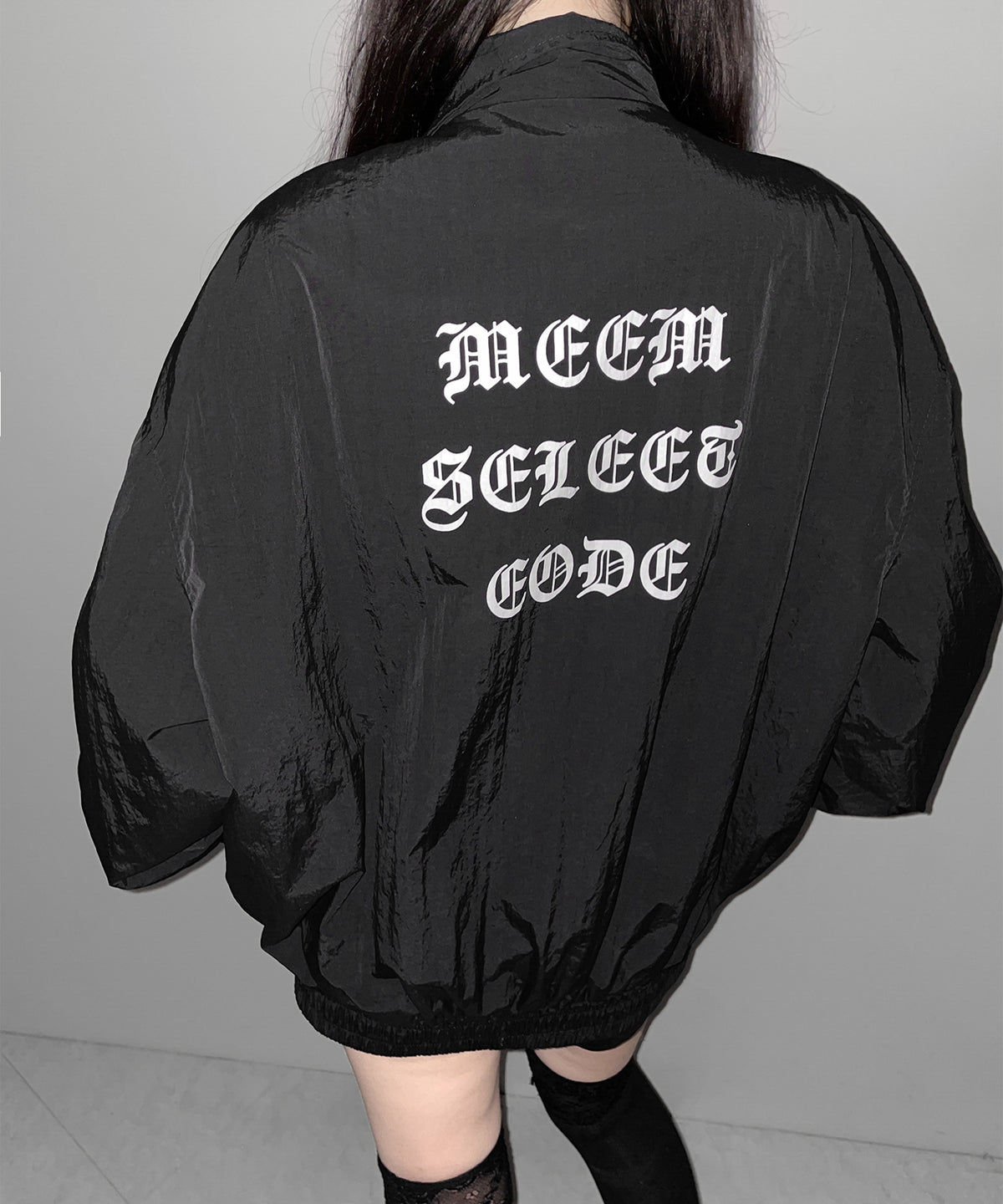 グランジロゴナイロンジャケット / grunge logo nylon jacket