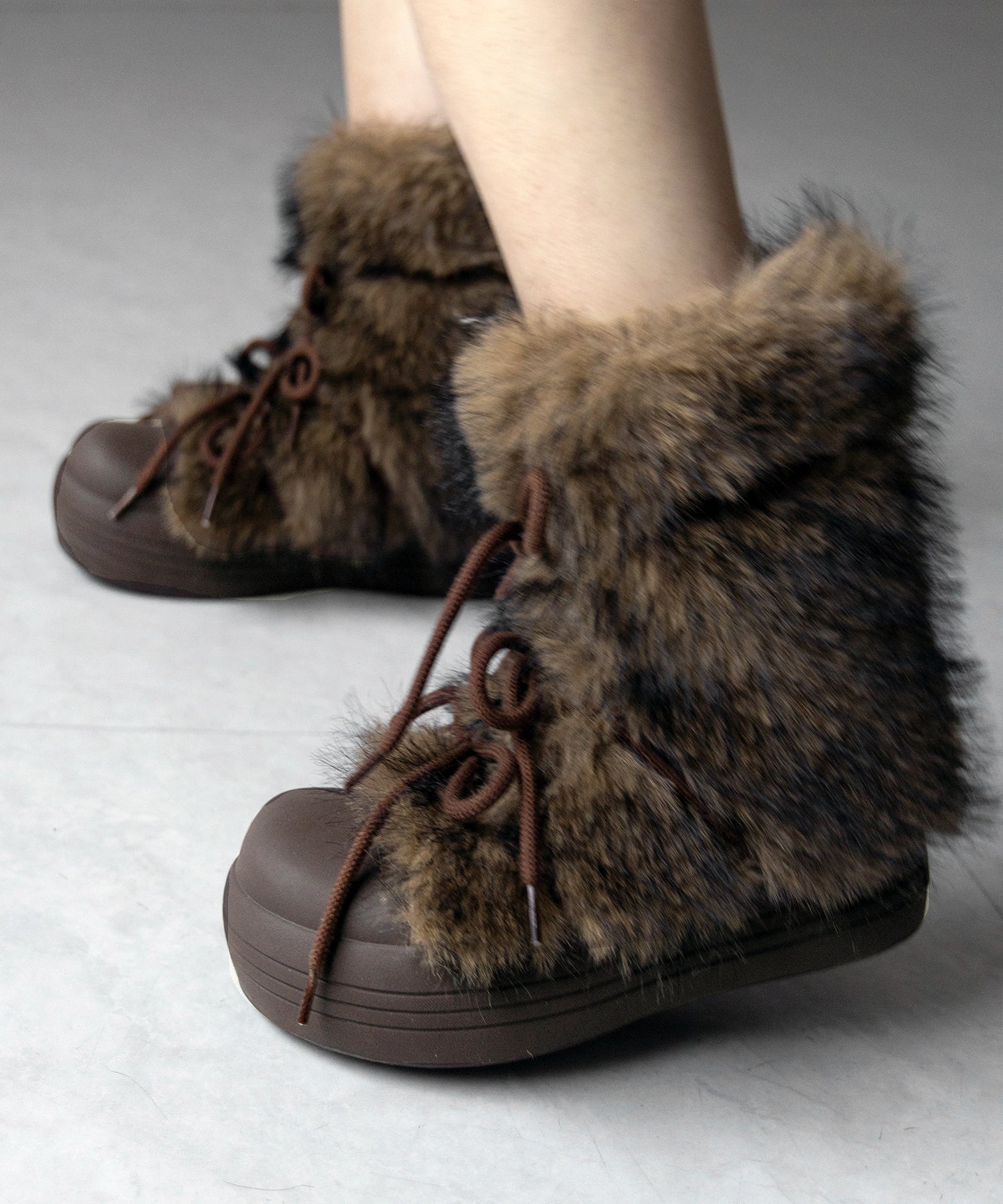 ボリュームフェイクファーブーツ / volume fake fur boots