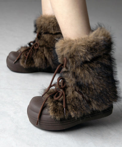 ボリュームフェイクファーブーツ / volume fake fur boots