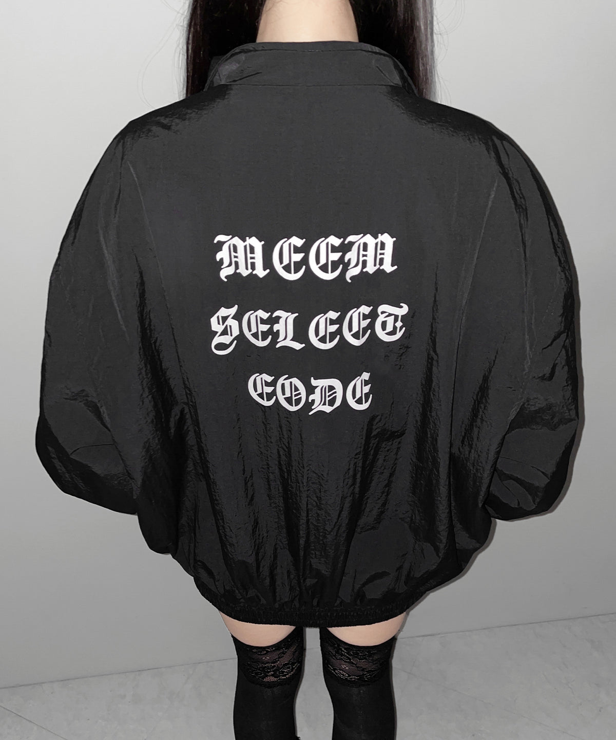 グランジロゴナイロンジャケット / grunge logo nylon jacket
