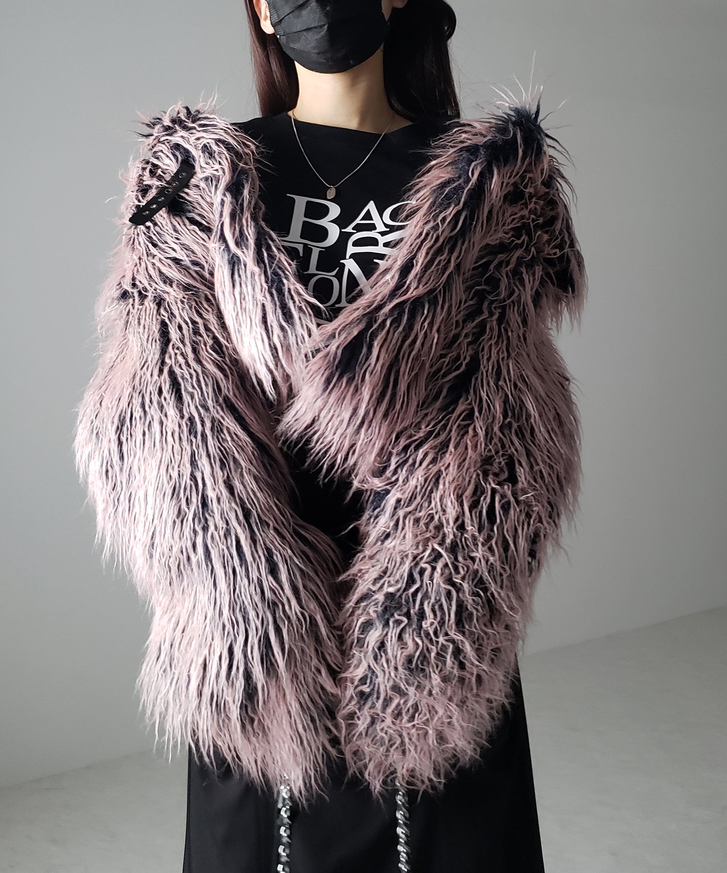 【 2color 】グラデーションシャギーファーモンスターボリュームコート/ gradation shaggy fur monster volume coat