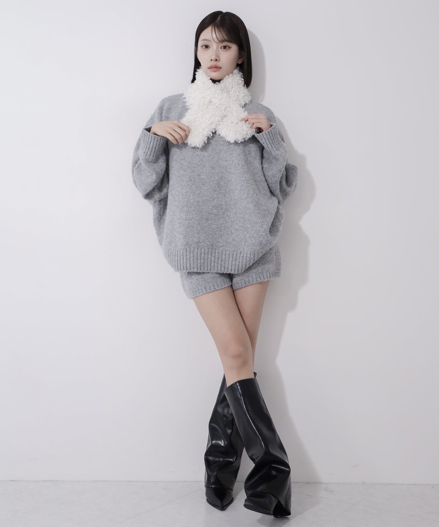 テディボアミニマフラー / teddy boa mini muffler