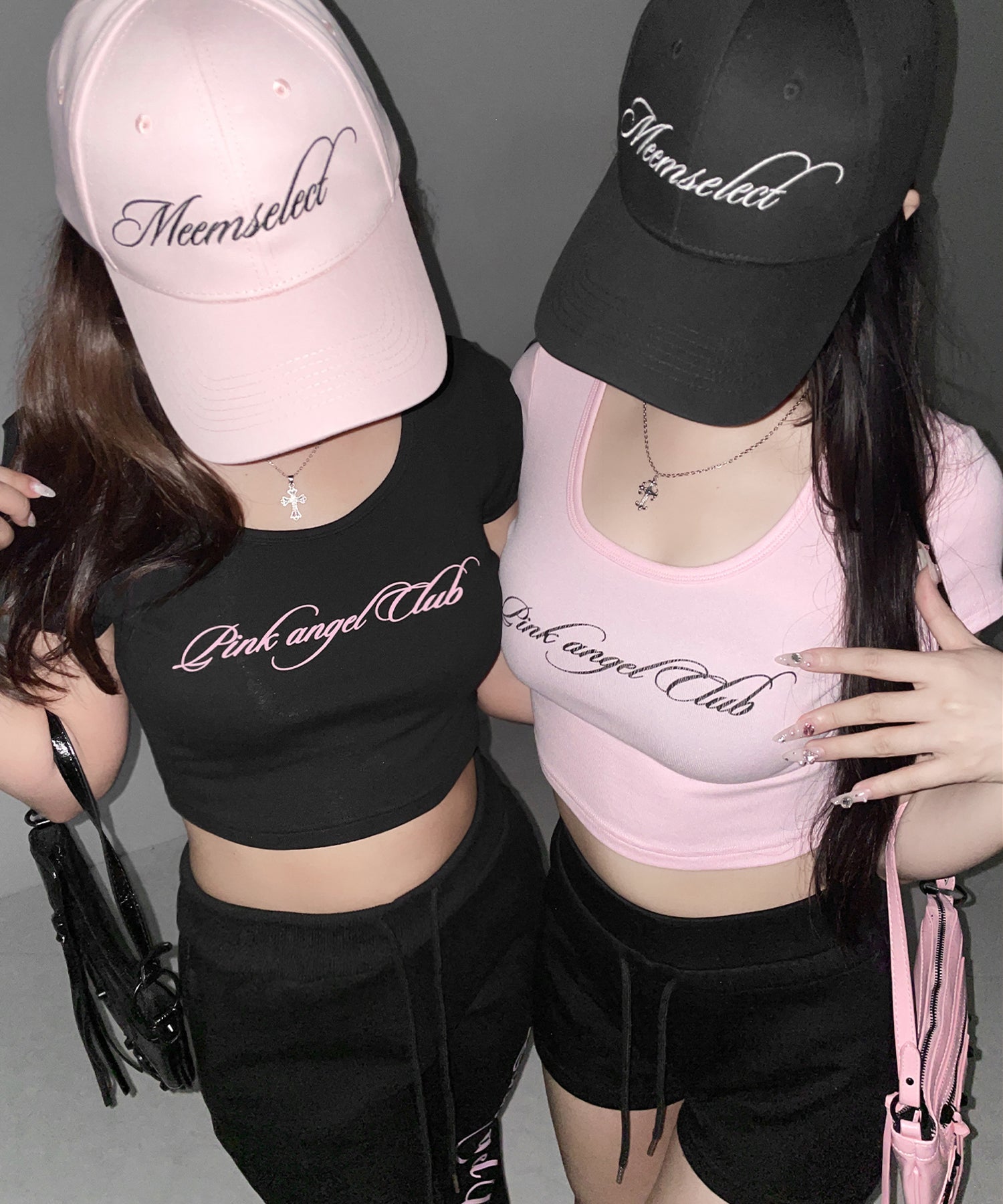 【 PINK ANGEL CLUB 】lettering LOGO embroidery CAP / レタリングロゴ刺繍キャップ