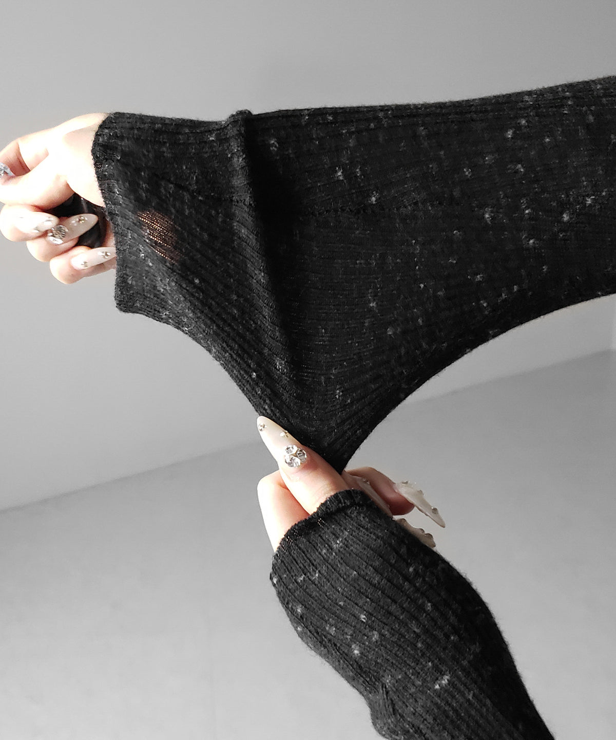 メランジネップルーズニットトップス / melange nep loose knit tops