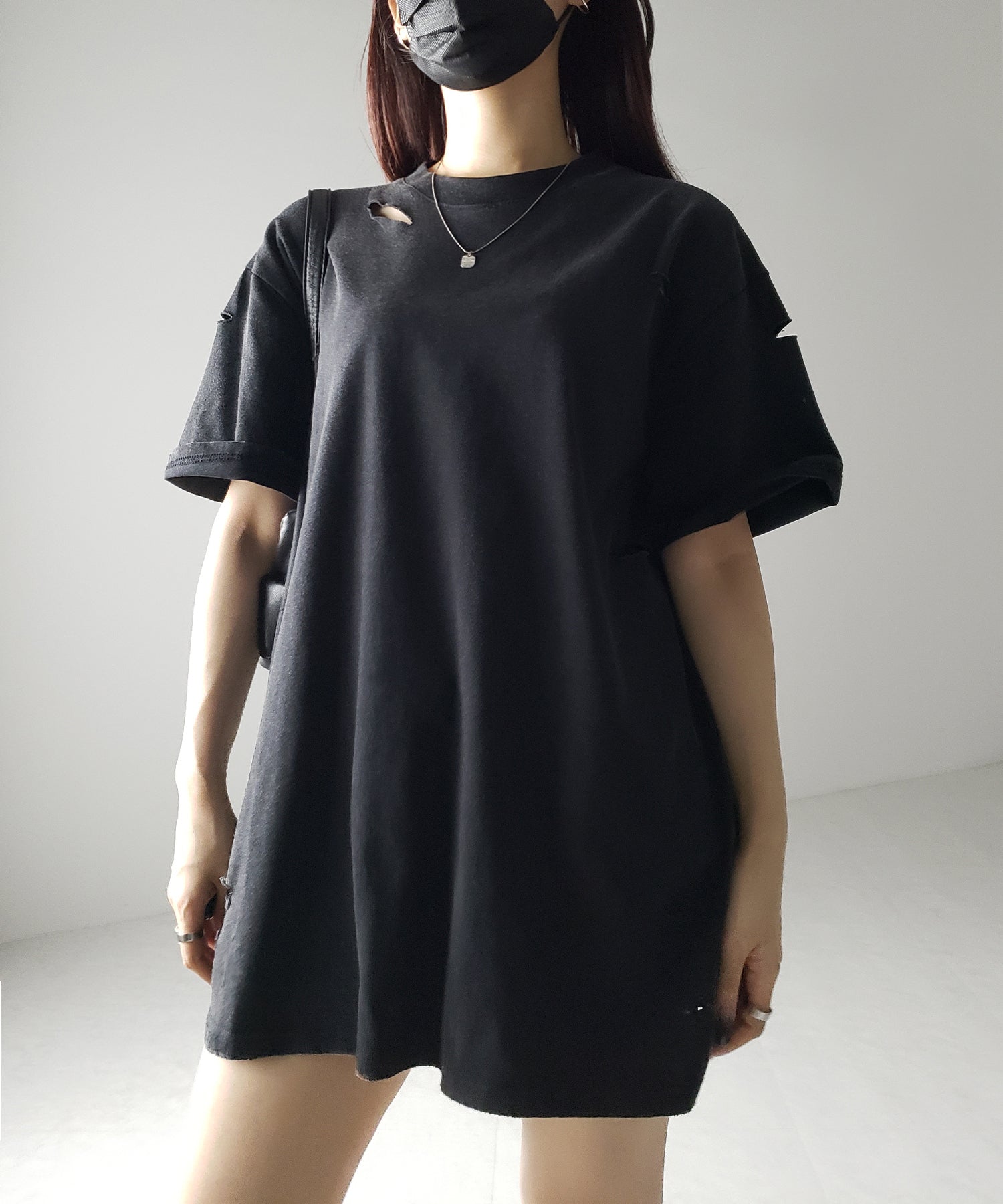 ピグメントダメージオーバーTシャツ / pigment damage over T-shirts