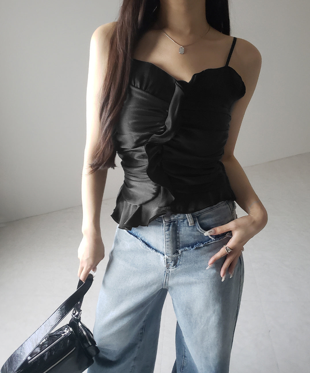 【 2color 】オーガンジーボリュームフリルビスチェ / organdy volume Frill Bustier