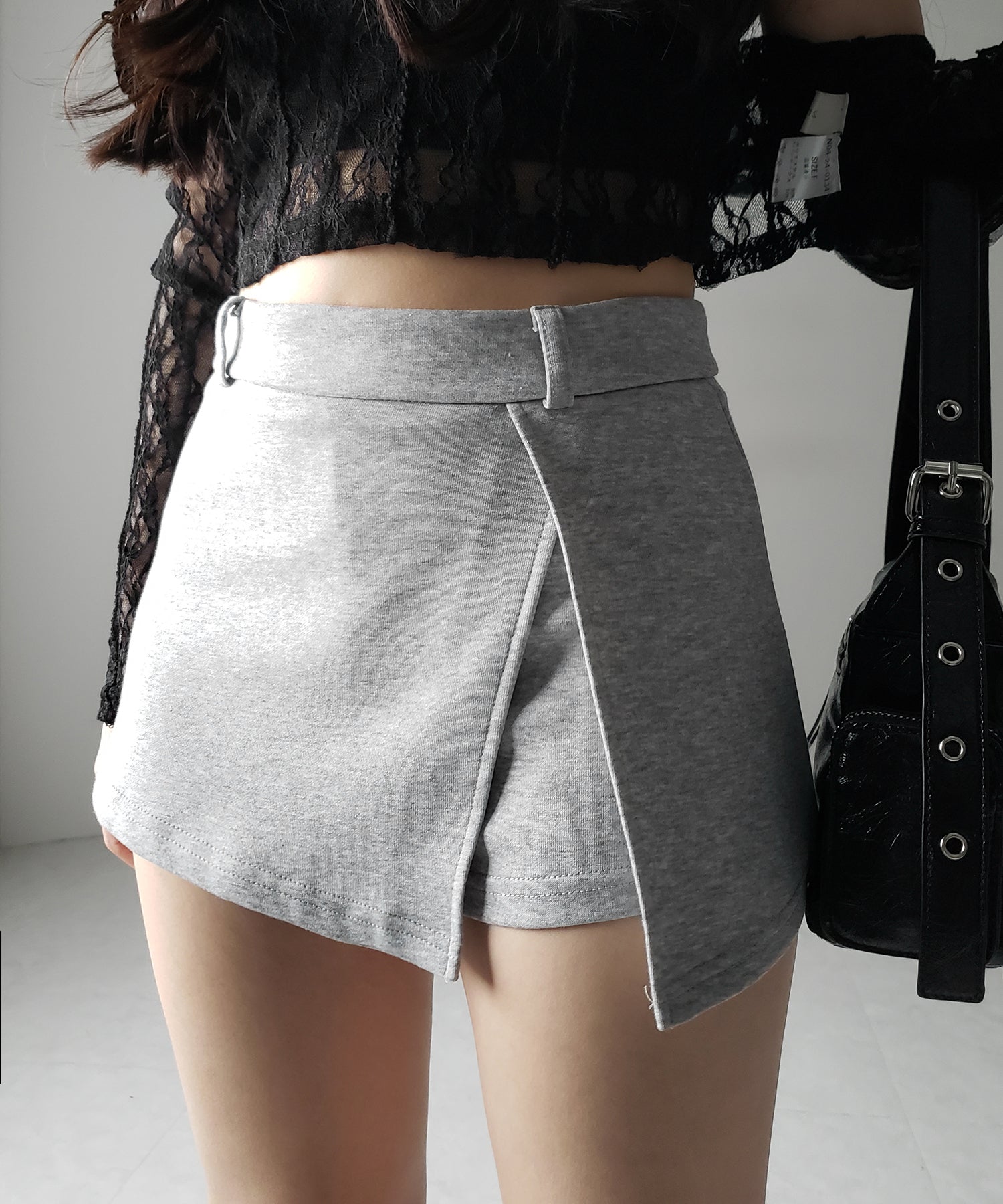 【 2color 】レイヤードマイクロミニスカパン / layered micro mini skirt pants