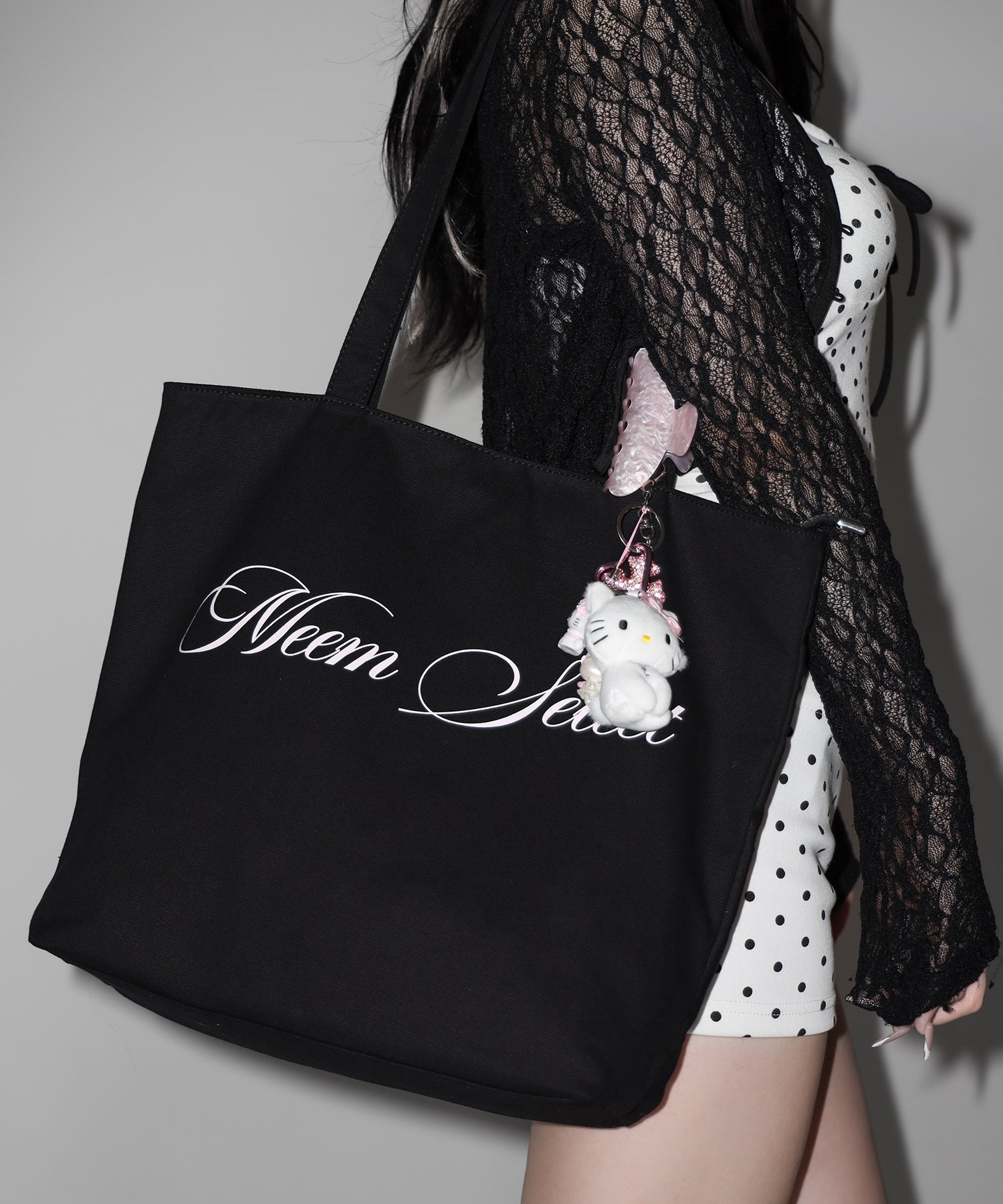 【 2color 】レタリングロゴトートバッグ / lettering logo tote bag
