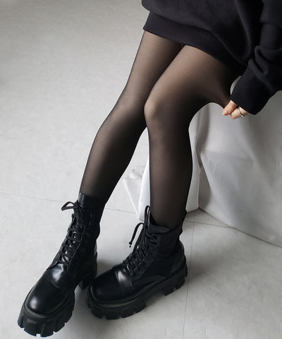 【 220デニール 】あったか裏起毛ストッキングフェイクタイツ