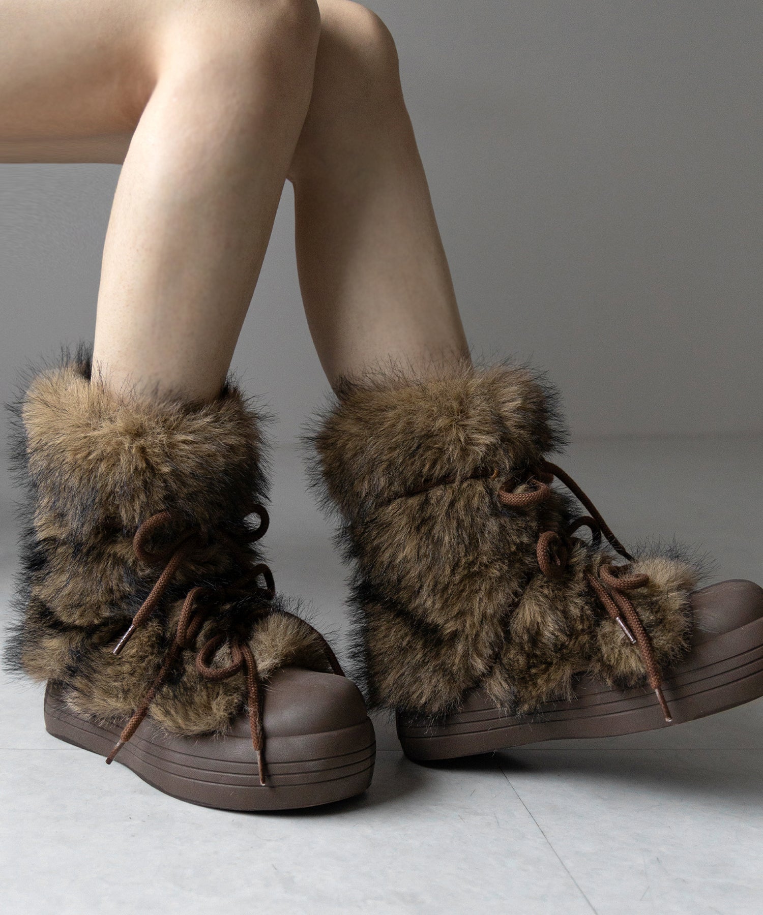 ボリュームフェイクファーブーツ / volume fake fur boots
