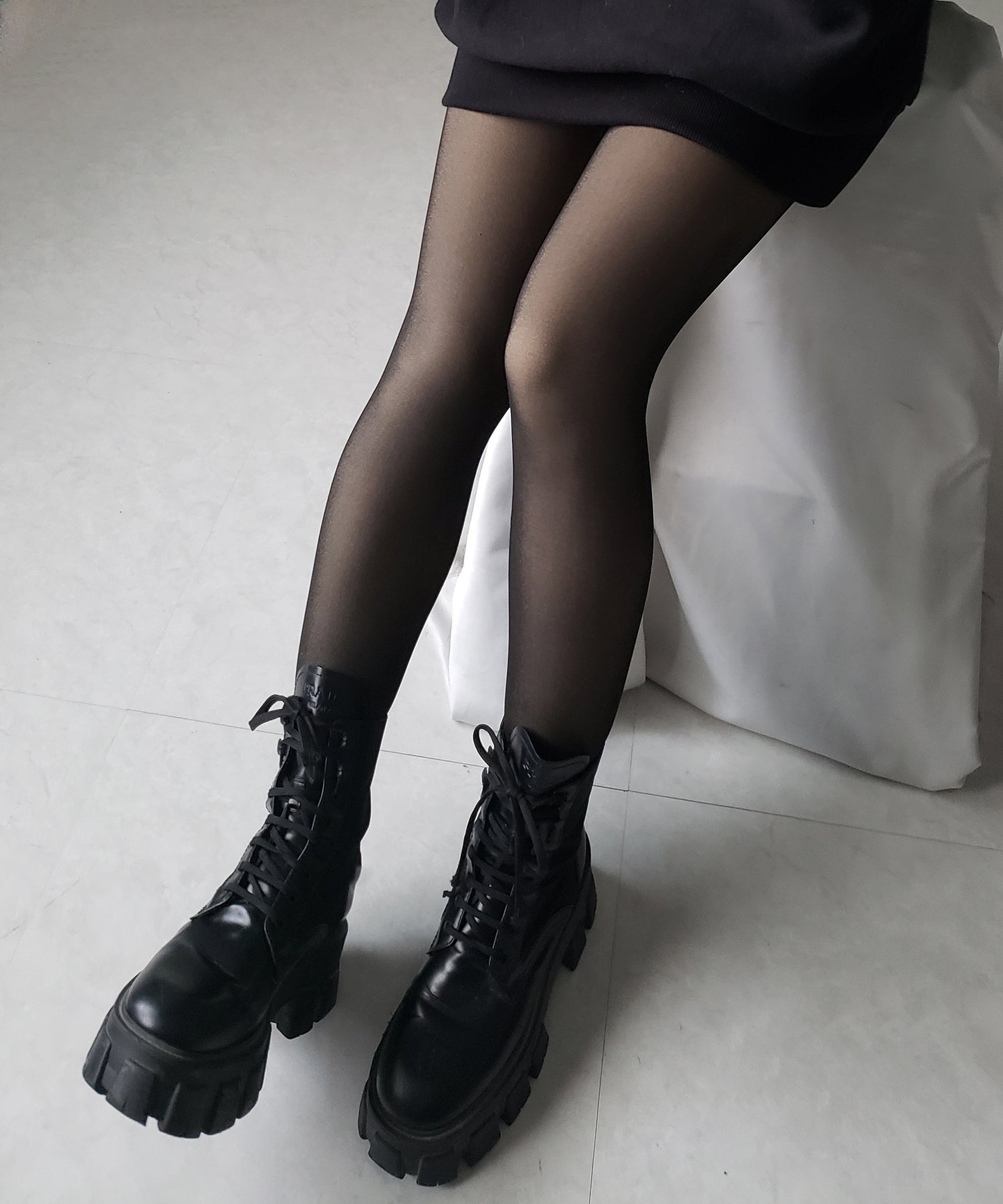 【 220デニール 】あったか裏起毛ストッキングフェイクタイツ