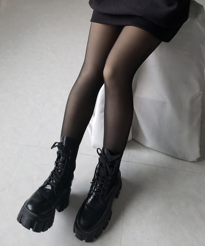 【 220デニール 】あったか裏起毛ストッキングフェイクタイツ