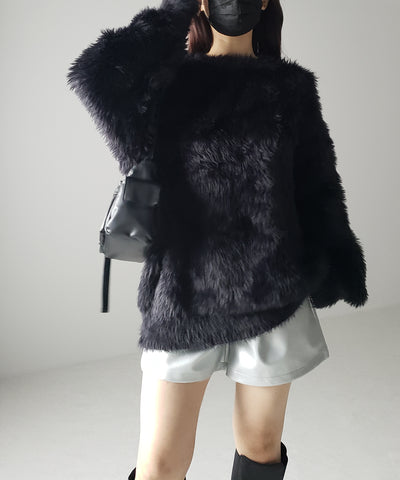 【 3color / 5size 】太ベルトハイウエストタックレザーショートパンツ