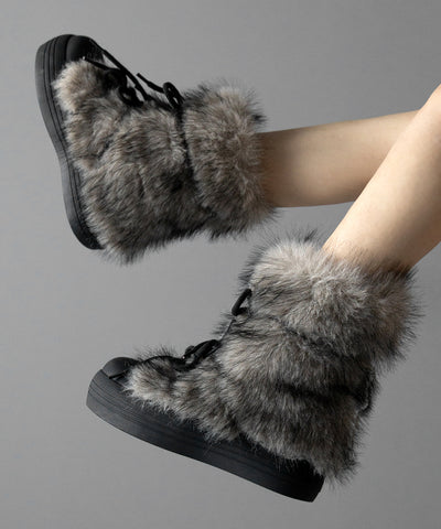 ボリュームフェイクファーブーツ / volume fake fur boots