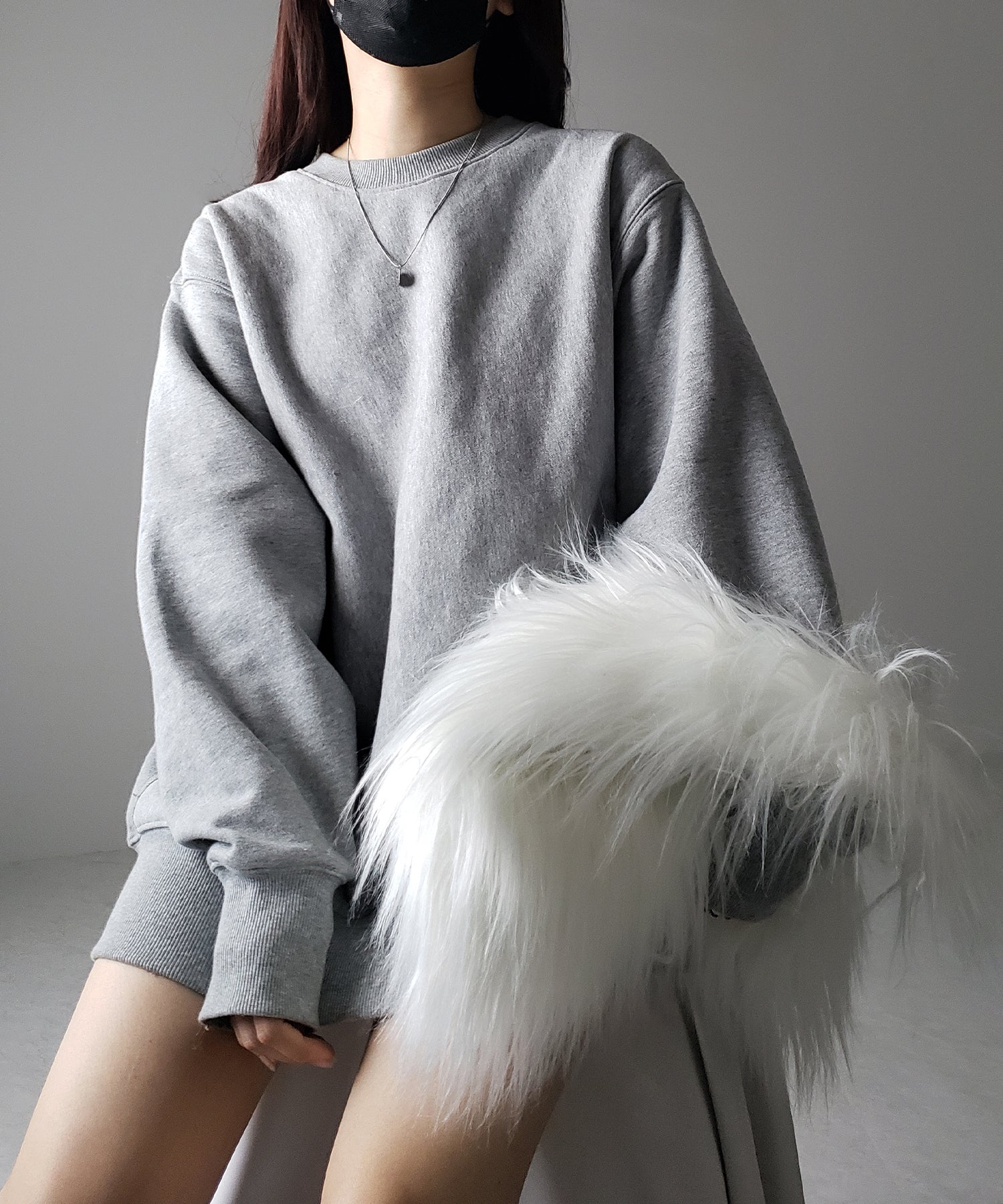 【 5color 】シャギーファーワンハンドルショルダーバッグ / shaggy fur onehandle shoulder bag