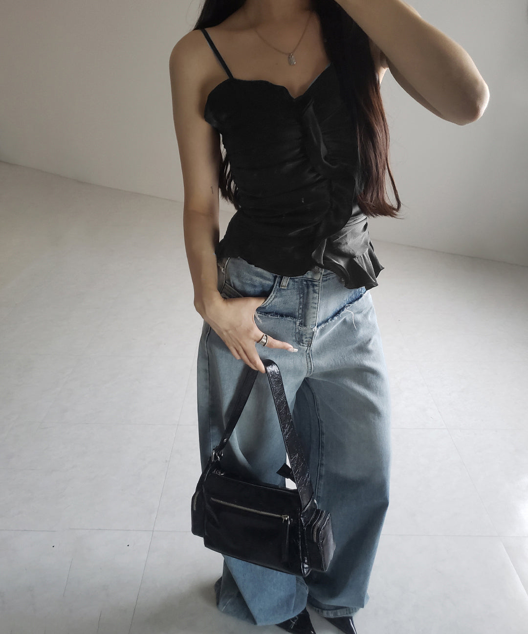 【 2color 】オーガンジーボリュームフリルビスチェ / organdy volume Frill Bustier