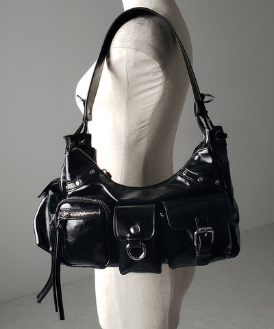 【 ショルダーにできる2WAY 】 4アウトポケットワンハンドルショルダーバッグ / 4 outpocket onehandle shoulder bag