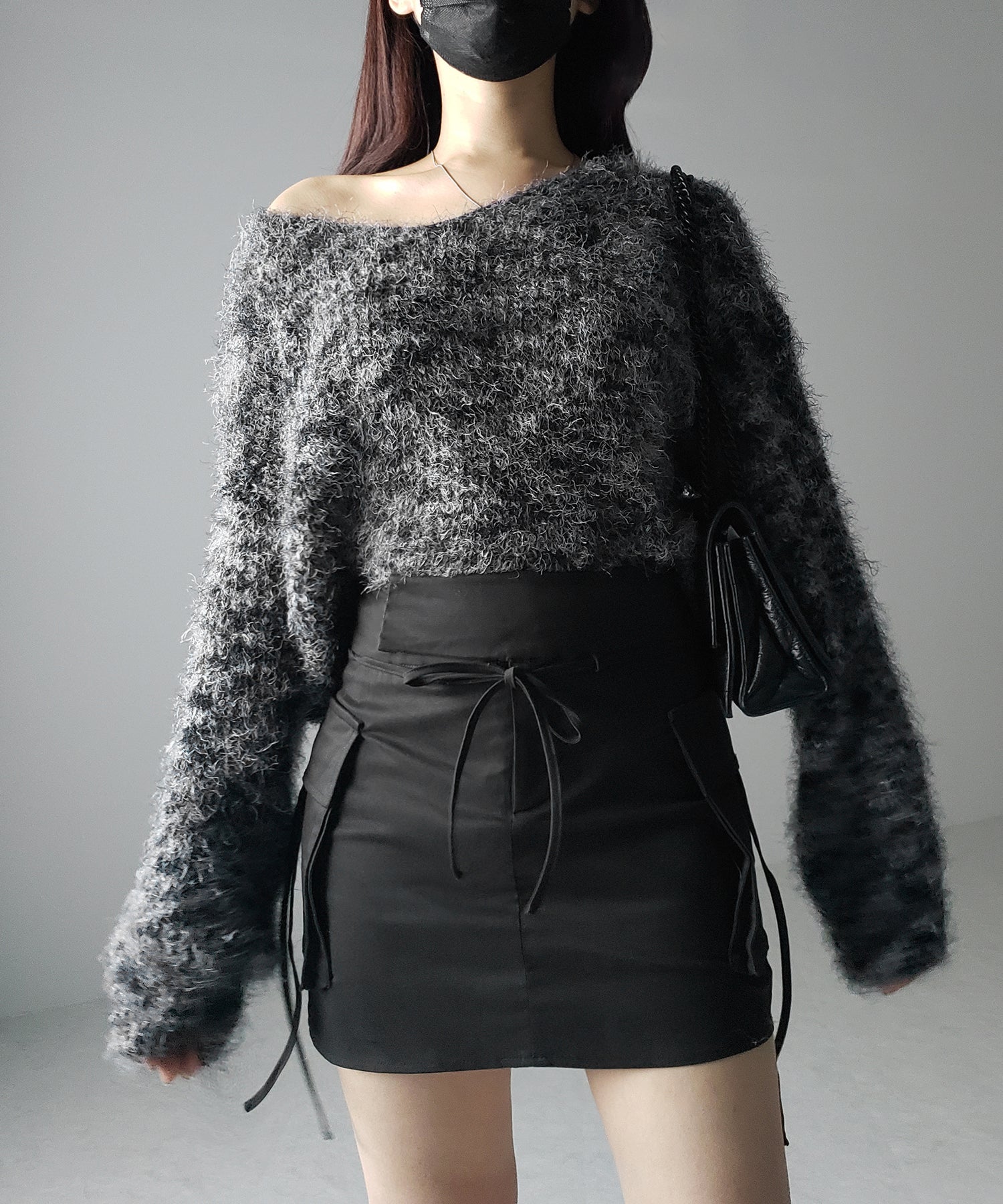 【 2WAY 】3ストラップリボンカーゴミニスカート / three strap ribbon cargo mini skirt