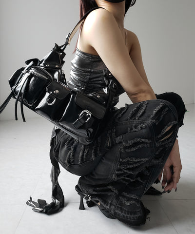 【 ショルダーにできる2WAY 】 4アウトポケットワンハンドルショルダーバッグ / 4 outpocket onehandle shoulder bag