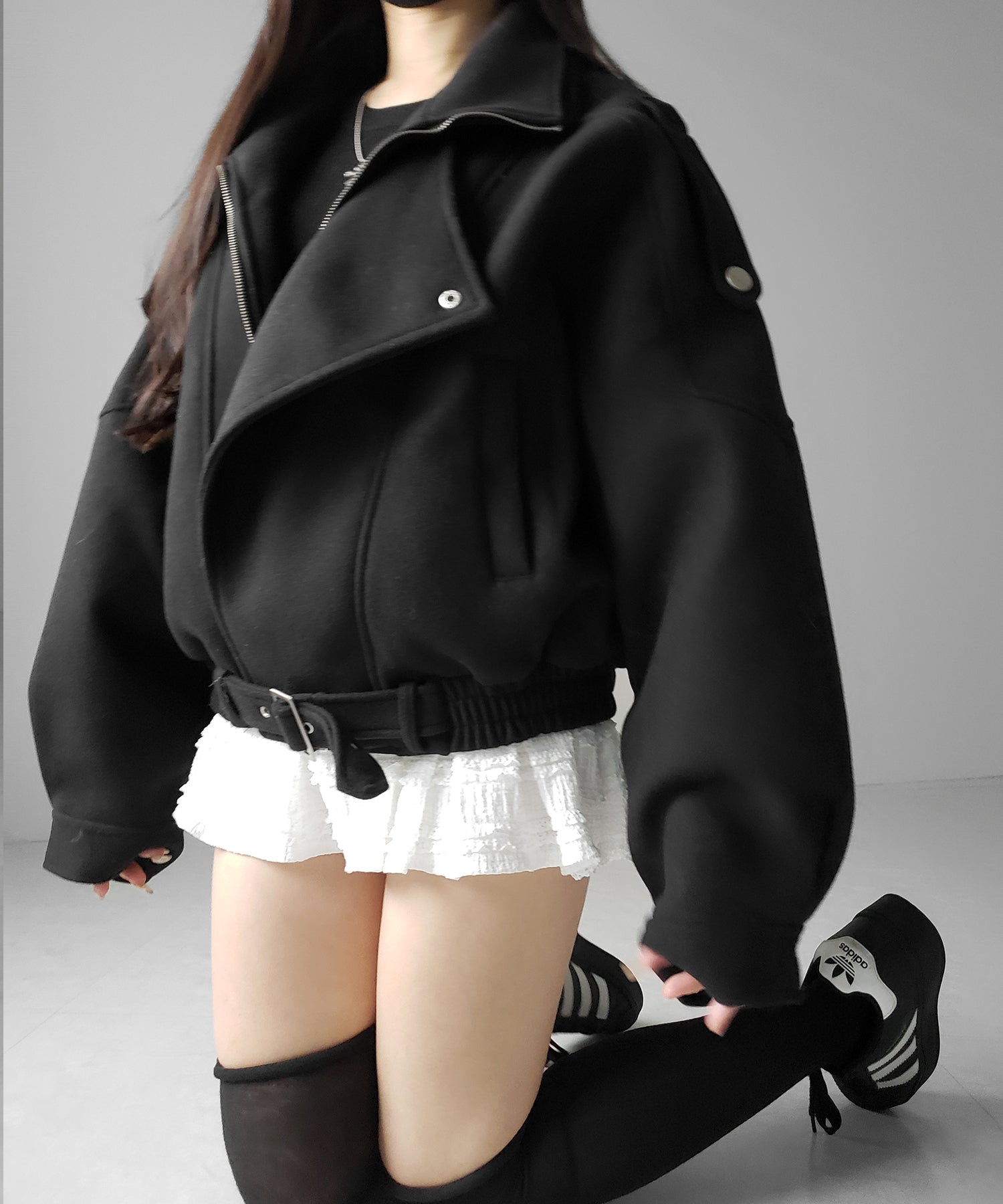 ウールライクベルテッドオーバーコート / wool like belted over coat