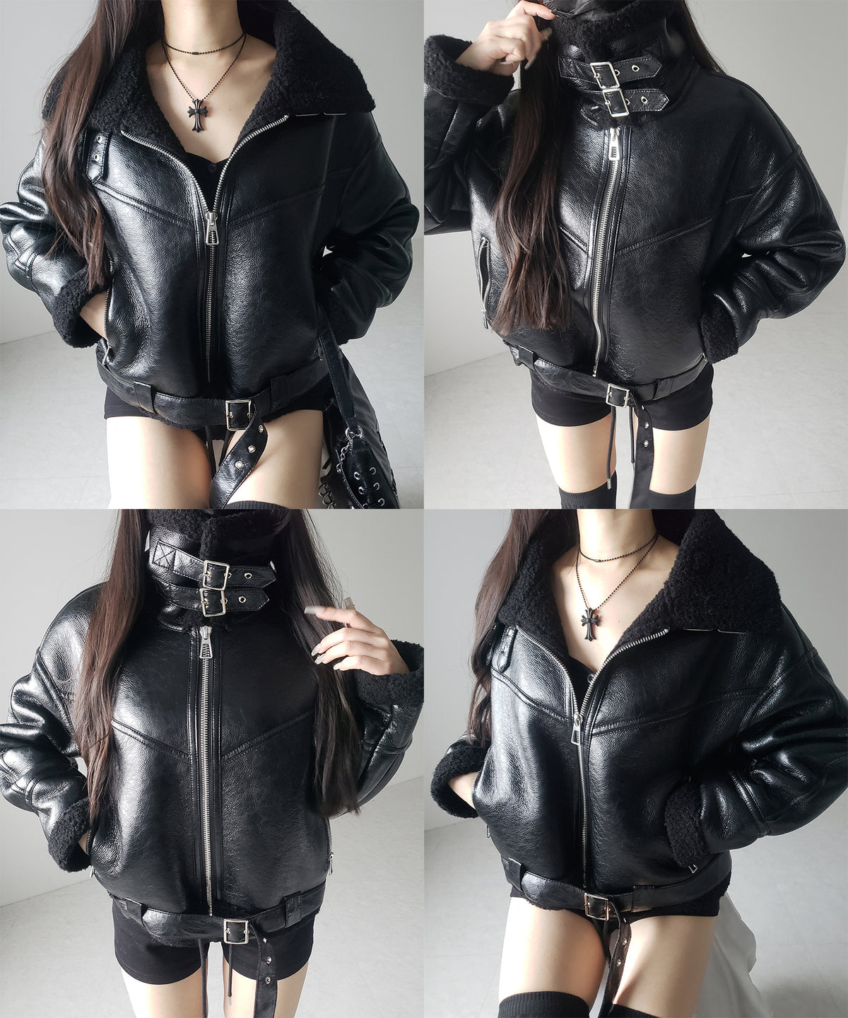 B-3ヴィンテージレザーボアムートンジャケット / B-3 vintage leather boa mouton jacket
