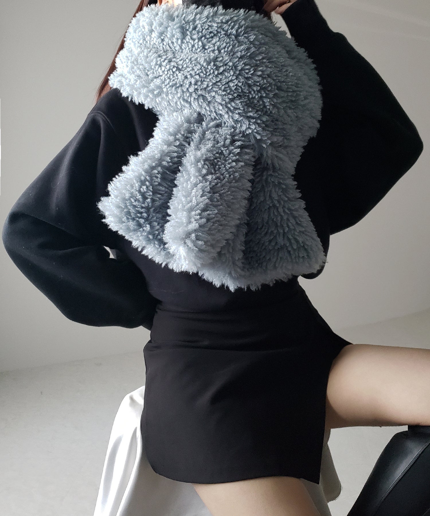 ボリュームフラッフィーシャギーボアマフラー / volume fluffy shaggy boa muffler