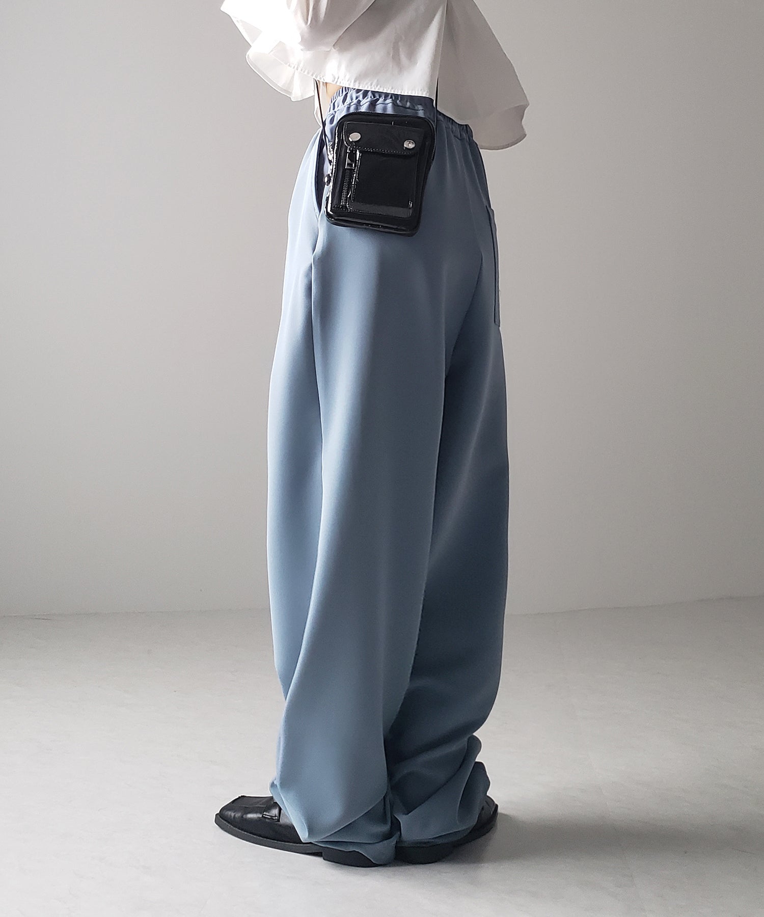 【 4size/6color 】2WAYドロストタックギャザーバルーンワイドパンツ