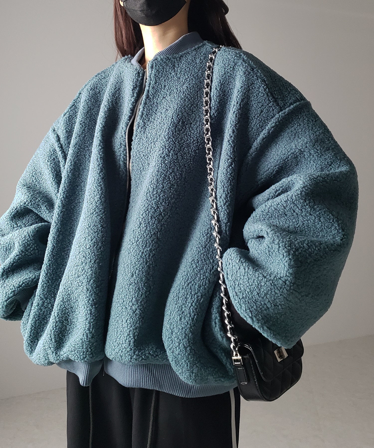 【 3color 】ビッグシルエットボリュームボアブルゾン