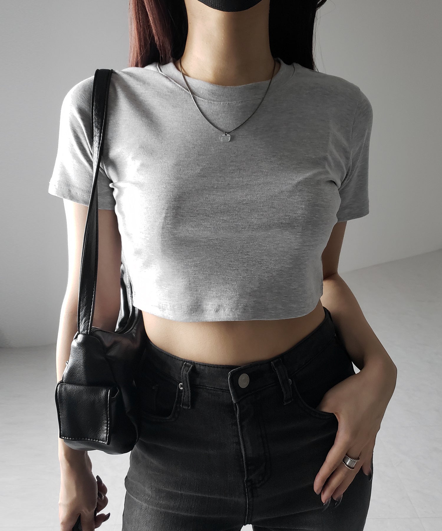 【 3color 】BASIC ショートチビTシャツ / BASIC SHORT CHIBI T-SHIRTS