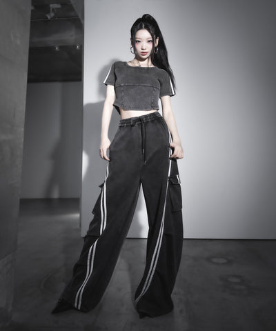 サイドラインヴィンテージショートリブTシャツ / sideline vintage short lib T-shirt