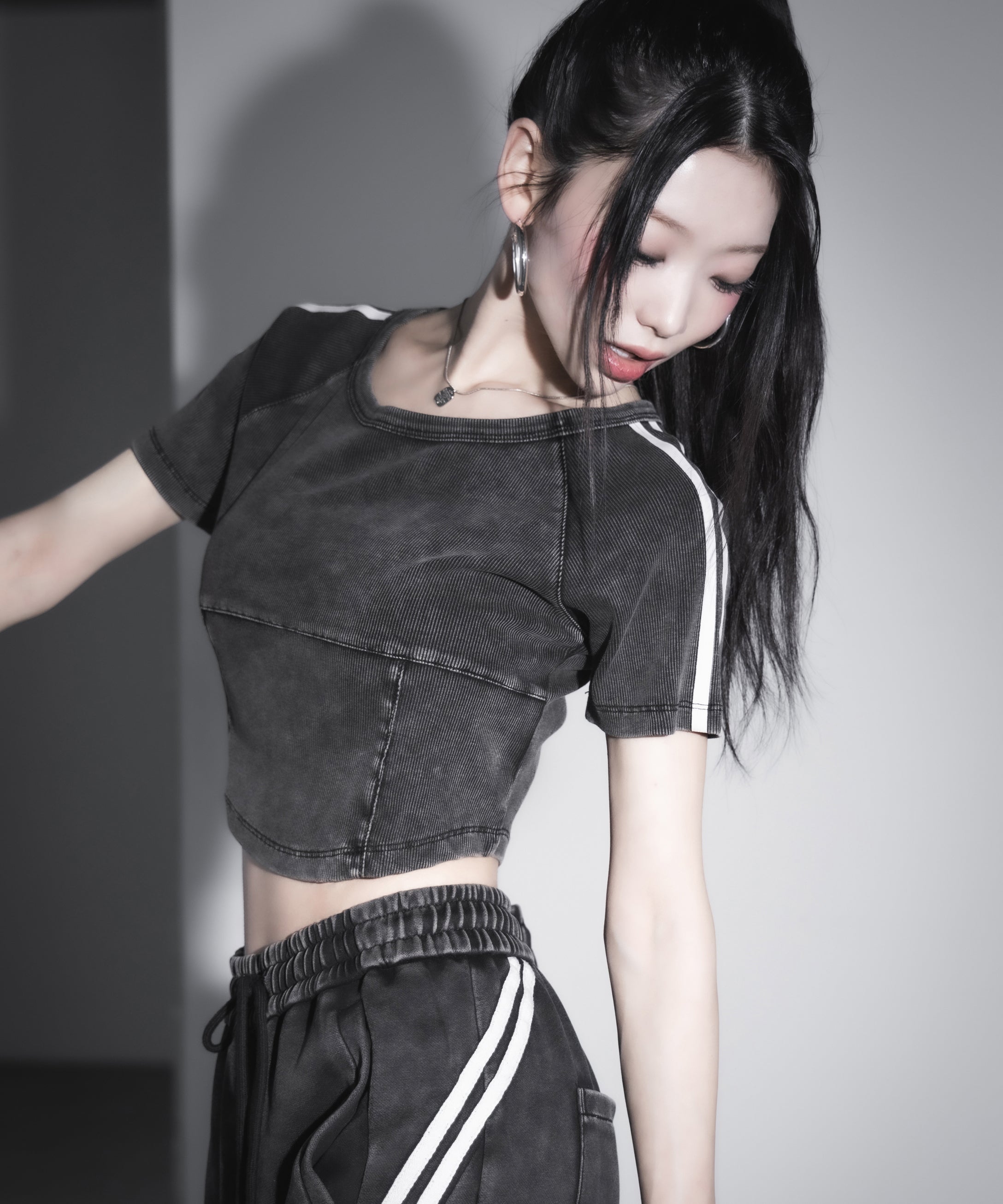サイドラインヴィンテージショートリブTシャツ / sideline vintage short lib T-shirt